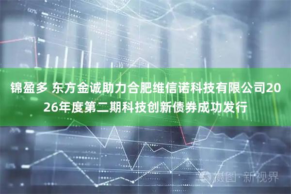 锦盈多 东方金诚助力合肥维信诺科技有限公司2026年度第二期科技创新债券成功发行
